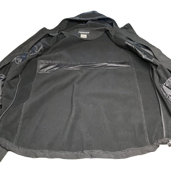 Endurance XL Black Softshell Winter Jacket W/ Hood Gorpcore Utility SNOWBOARDING - Picture 15 of 16